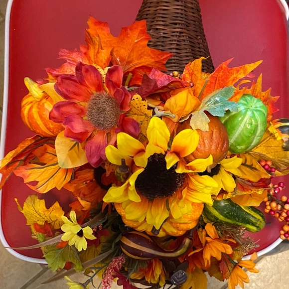 Fall Holiday Cornucopia Handmade tabletop or hang - Picture 6 of 6